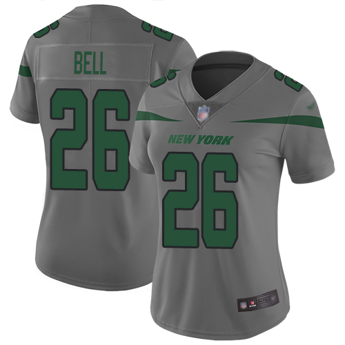 New York Jets Limited Gray Women LeVeon Bell Jersey NFL Football #26 Inverted Legend